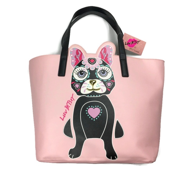 betsey johnson french bulldog purse